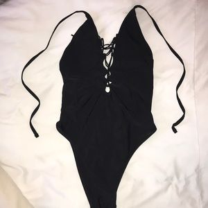 American eagle halter top bathing suit.